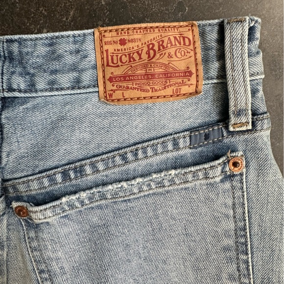 Lucky Brand Frayed Hem Denim Skirt - Picture 8 of 11